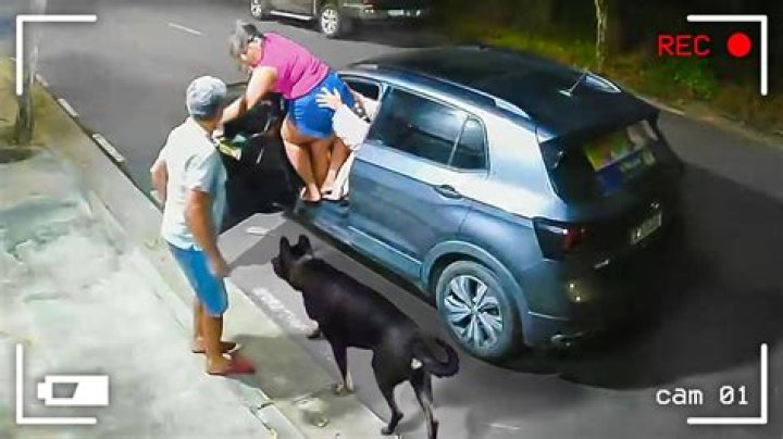 Kid And Mom's Intimate Moments Caught On CCTV Full Video