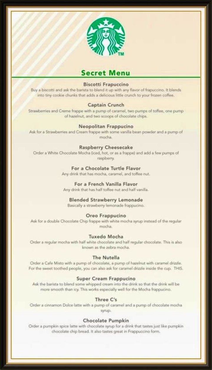 Unlocking The Mysteries Of The Starbucks Secret Menu