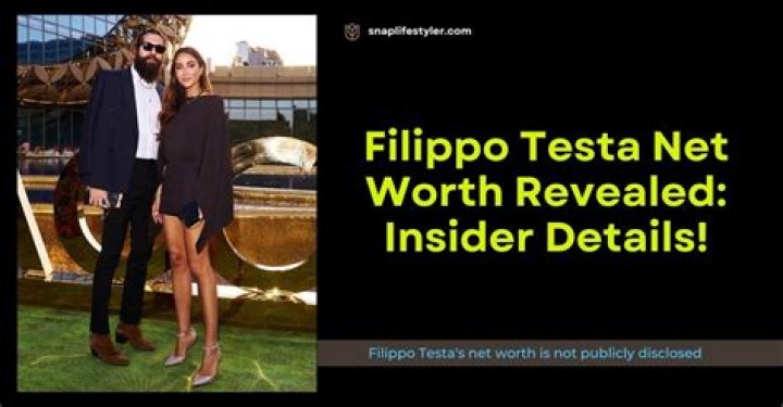 Unveiling Filippo Testa's Net Worth: A Deep Dive Into His Financial Success